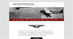 Desktop Screenshot of aeroclubpa.org
